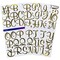 Sticko Alphabet Stickers - Script Extra Large, Gold Foil, 121pcs